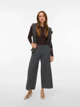 Pantalon taille mi-haute Awukno