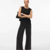 Pantalon taille mi-haute Vmberlin