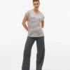 Pantalon taille mi-haute Vmberlin