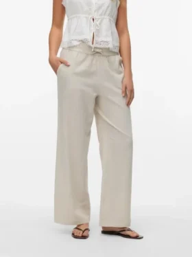 Pantalon taille mi-haute Vmcaia