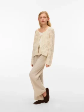 Pantalon taille mi-haute Vmcaia