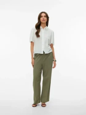 Pantalon taille mi-haute Vmcaia