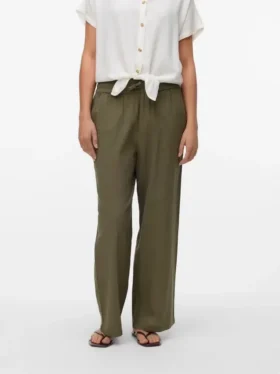 Pantalon taille mi-haute Vmcaia