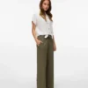 Pantalon taille mi-haute Vmcaia