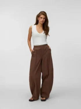 Pantalon taille mi-haute Vmjada