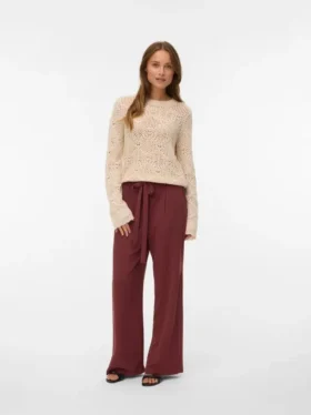 Pantalon taille mi-haute Vmjadina