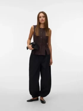 Pantalon taille mi-haute Vmjaya