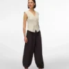 Pantalon taille mi-haute Vmleia