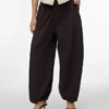 Pantalon taille mi-haute Vmleia