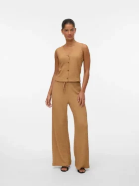 Pantalon taille mi-haute Vmlina