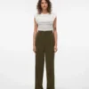 Pantalon taille mi-haute Vmliva