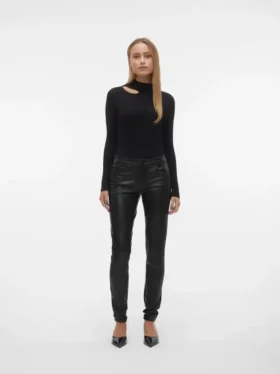 Pantalon taille mi-haute Vmluxe