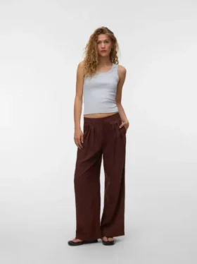 Pantalon taille mi-haute Vmpolly
