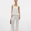 Pantalon taille mi-haute Vmthas
