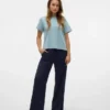 Pantalon taille mi-haute Vmthas