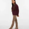 Pantalon taille mi-haute Vmvelvet