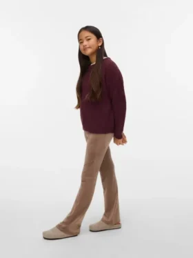 Pantalon taille mi-haute Vmvelvet