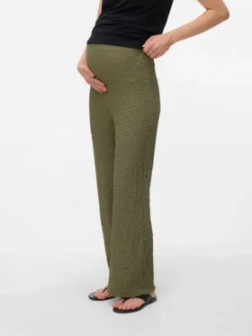 Pantalon évasé à taille haute