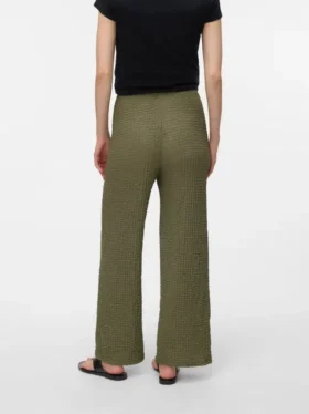 Pantalon évasé à taille haute