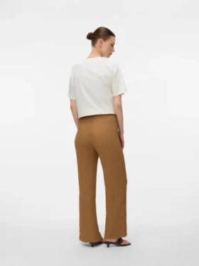 Pantalon évasé à taille haute