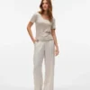 Pantalons taille mi-haute Vmlinn