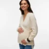 Pull à col en V, coupe classique