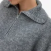 Pull à col montant, coupe classique