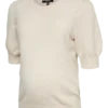 Pull à col rond et poignets côtelés, coupe classique