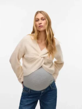 Pull de maternité en maille