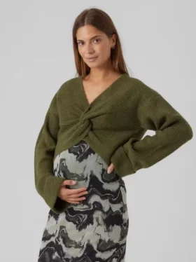 Pull de maternité en maille