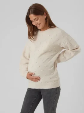 Pull de maternité en maille