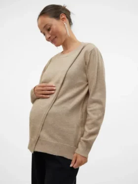 Pull de maternité en maille