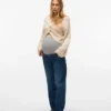 Pull de maternité en maille