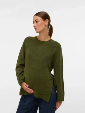 Pull en tricot à col rond, coupe classique