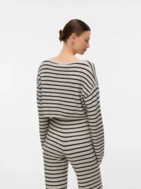Pull en tricot à col rond, coupe classique