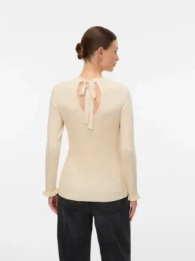 Pull en tricot à col rond, coupe classique