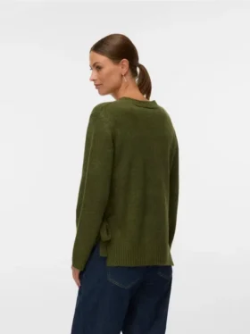 Pull en tricot à col rond, coupe classique