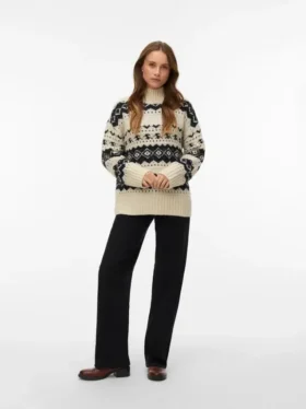 Pull en tricot épais