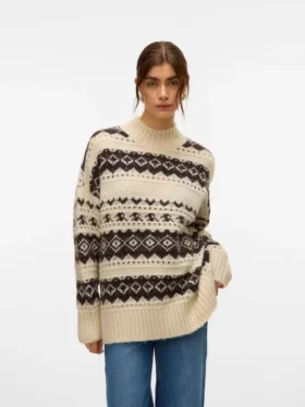 Pull en tricot épais