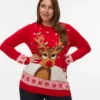 Pull en tricot Vmcfrostydeer