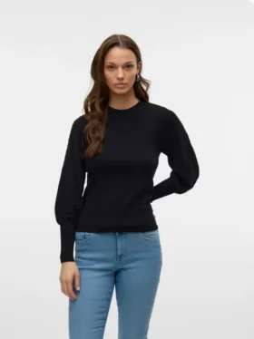Pull en tricot Vmhollypointelle
