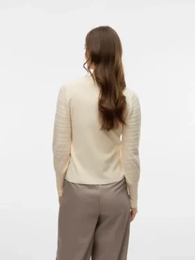 Pull en tricot Vmhollypointelle