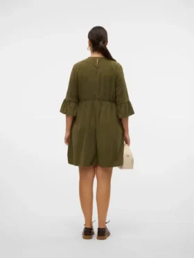 Robe courte en velours côtelé Vmcvilja