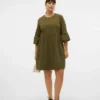 Robe courte en velours côtelé Vmcvilja