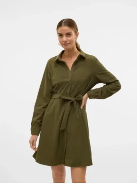 Robe courte en velours côtelé Vmvilja