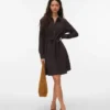 Robe courte en velours côtelé Vmvilja