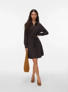 Robe courte en velours côtelé Vmvilja