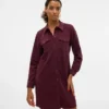 Robe courte en velours côtelé Vmvilja