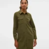 Robe courte en velours côtelé Vmvilja