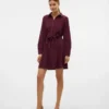 Robe courte en velours côtelé Vmvilja